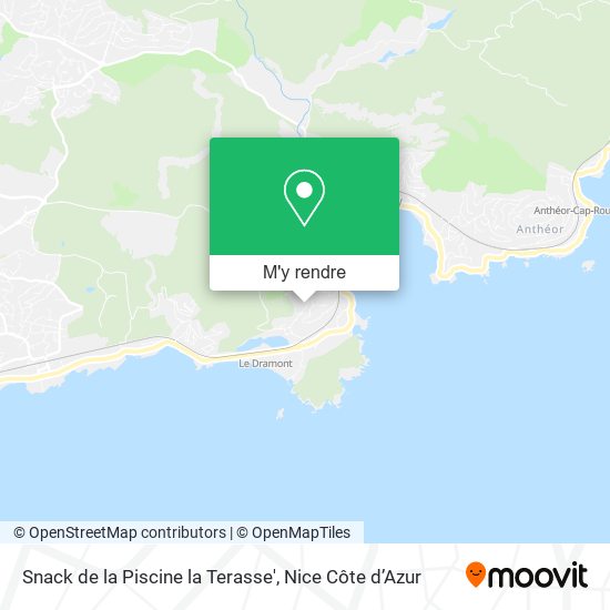 Snack de la Piscine la Terasse' plan