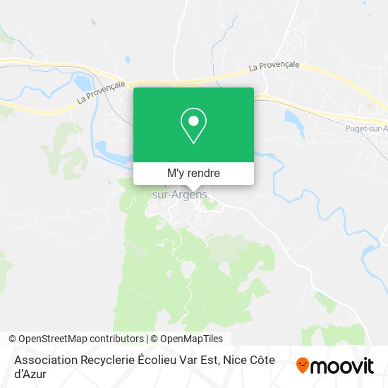 Association Recyclerie Écolieu Var Est plan
