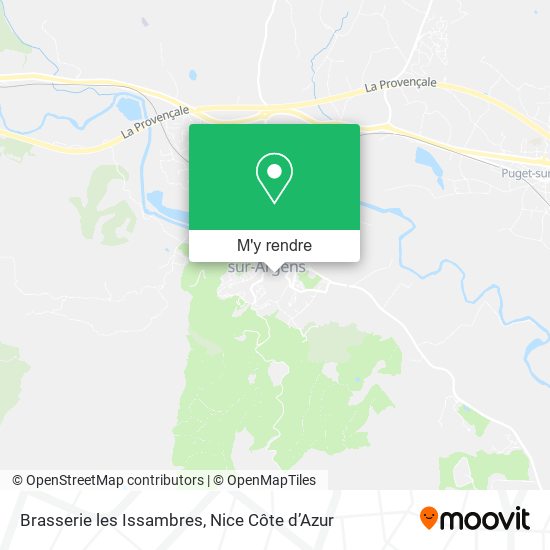 Brasserie les Issambres plan