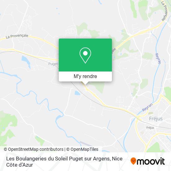 Les Boulangeries du Soleil Puget sur Argens plan