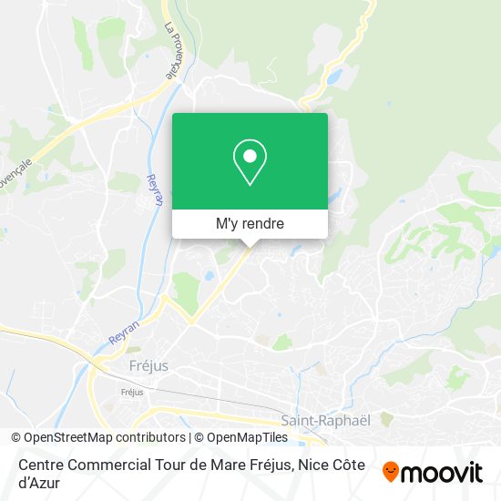 Centre Commercial Tour de Mare Fréjus plan