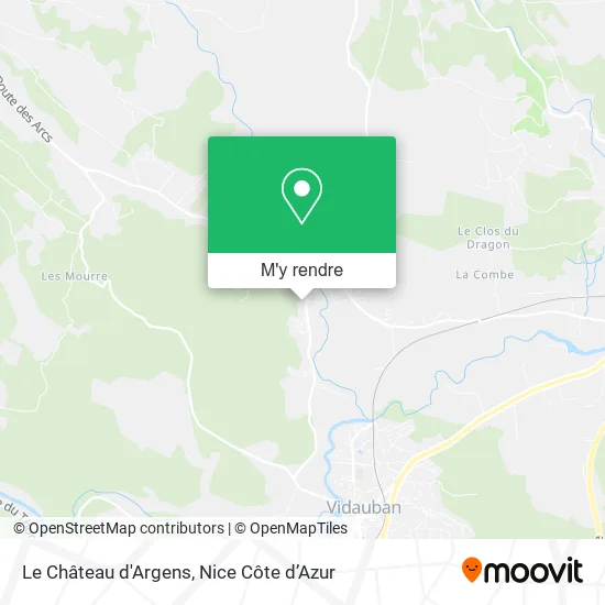 Le Château d'Argens plan