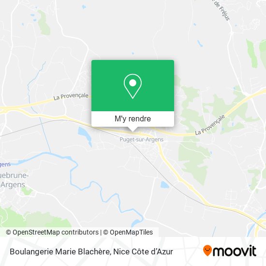 Boulangerie Marie Blachère plan