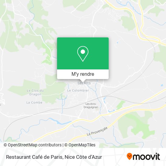 Restaurant Café de Paris plan
