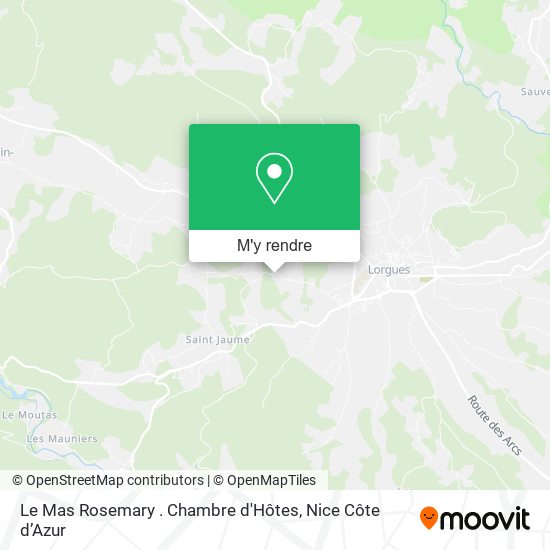 Le Mas Rosemary . Chambre d'Hôtes plan