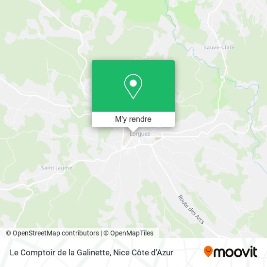 Le Comptoir de la Galinette plan
