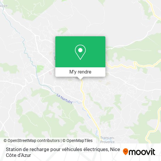 Station de recharge pour véhicules électriques plan