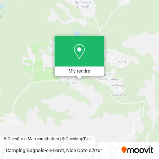 Càmping Bagnols-en-Forêt plan