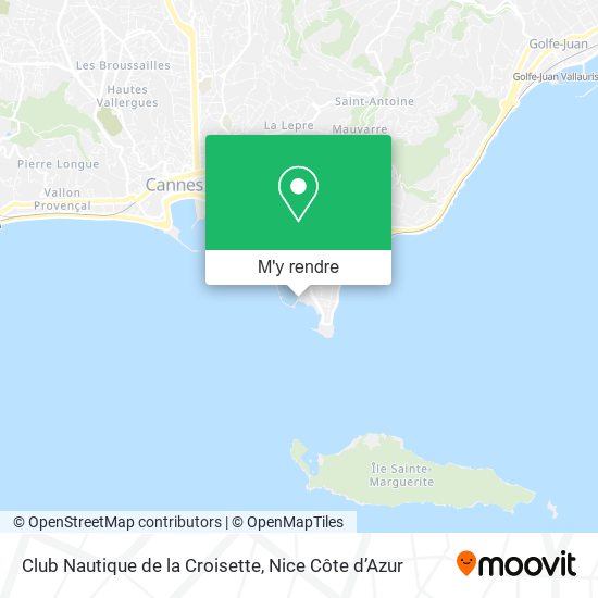Club Nautique de la Croisette plan