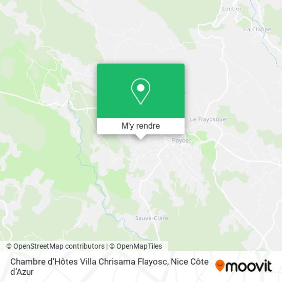 Chambre d'Hôtes Villa Chrisama Flayosc plan