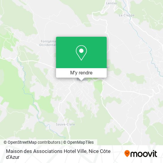 Maison des Associations Hotel Ville plan