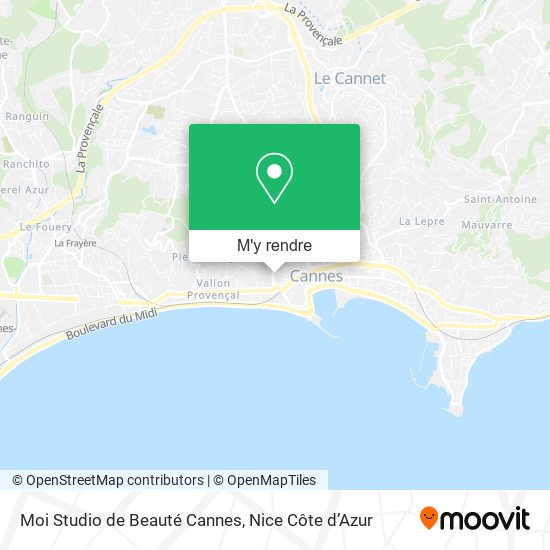 Moi Studio de Beauté Cannes plan
