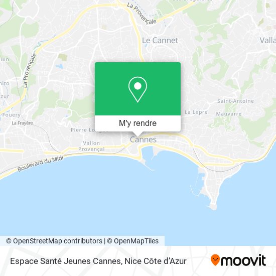 Espace Santé Jeunes Cannes plan
