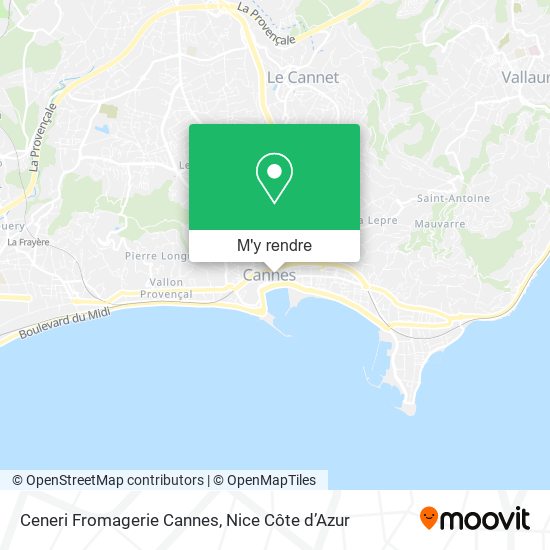 Ceneri Fromagerie Cannes plan