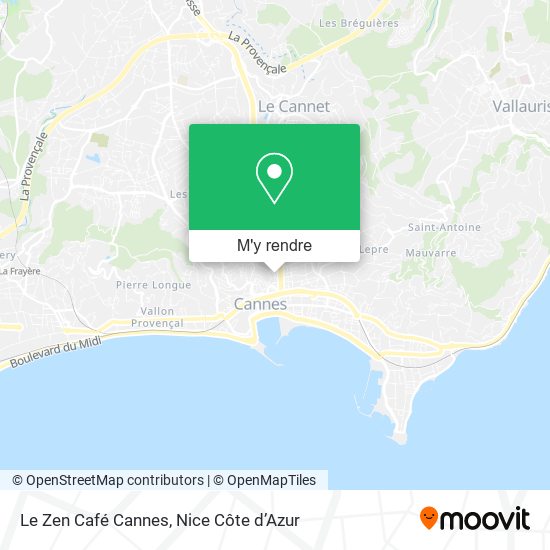 Le Zen Café Cannes plan