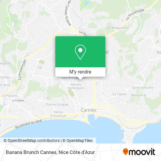 Banana Brunch Cannes plan