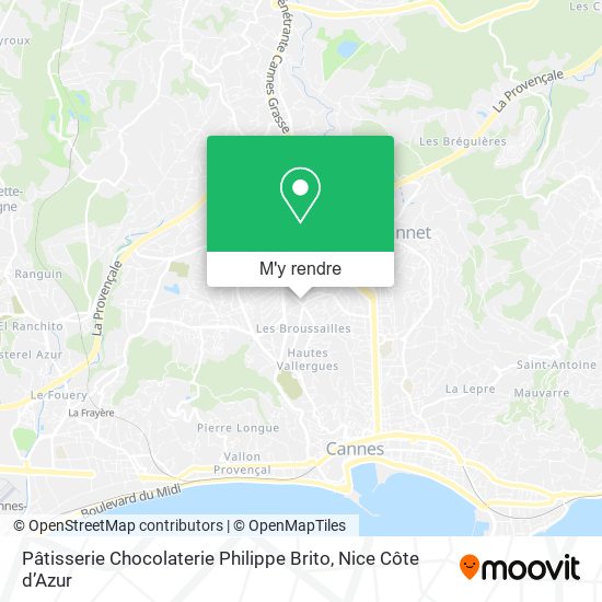 Pâtisserie Chocolaterie Philippe Brito plan