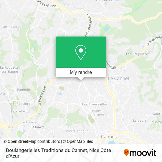 Boulangerie les Traditions du Cannet plan
