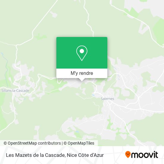 Les Mazets de la Cascade plan