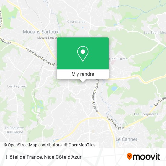 Hôtel de France plan