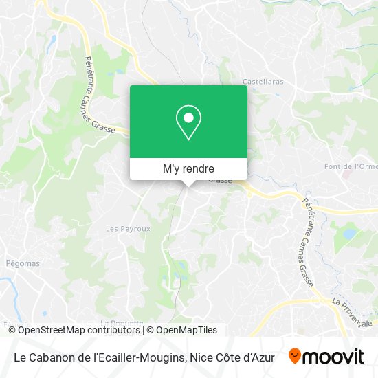 Le Cabanon de l'Ecailler-Mougins plan