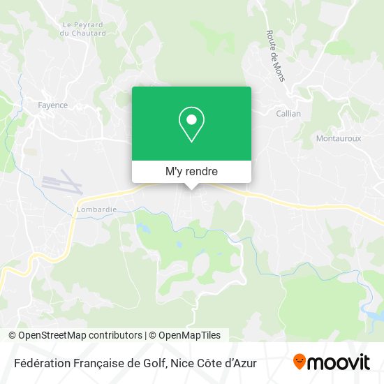 Fédération Française de Golf plan