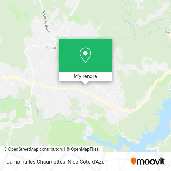 Camping les Chaumettes plan