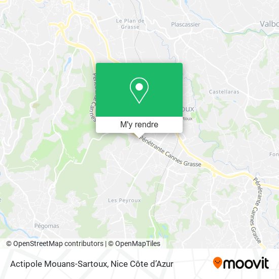 Actipole Mouans-Sartoux plan