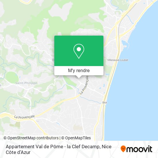 Appartement Val de Pôme - la Clef Decamp plan