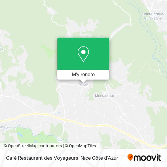 Café Restaurant des Voyageurs plan