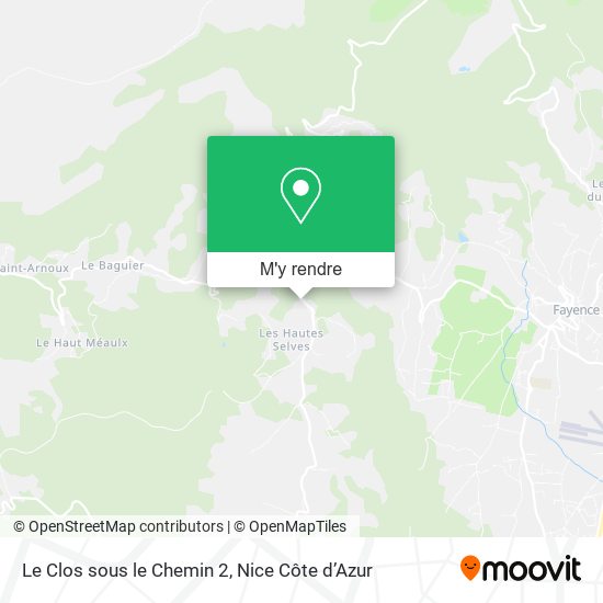 Le Clos sous le Chemin 2 plan
