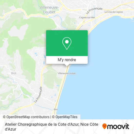 Atelier Choregraphique de la Cote d'Azur plan