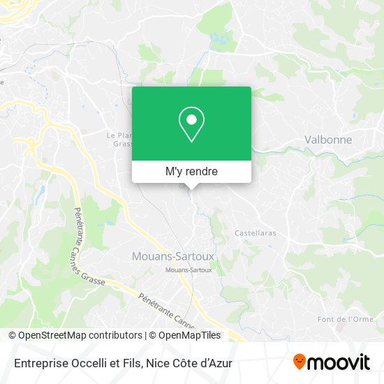 Entreprise Occelli et Fils plan