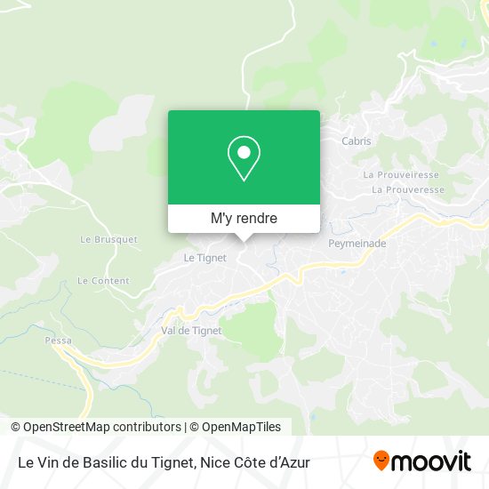 Le Vin de Basilic du Tignet plan