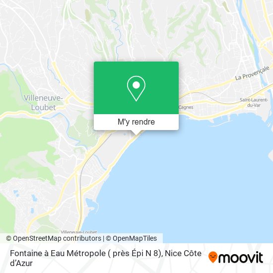 Fontaine à Eau Métropole ( près Épi N 8) plan