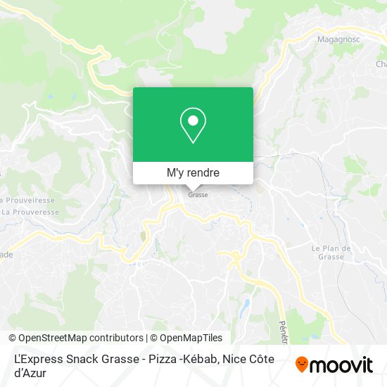L'Express Snack Grasse - Pizza -Kébab plan
