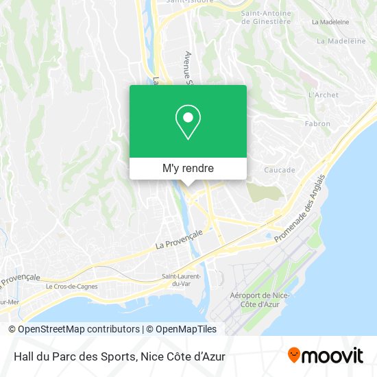 Hall du Parc des Sports plan