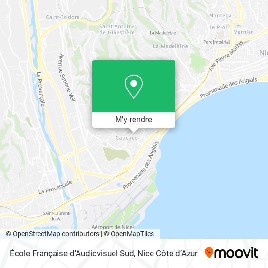École Française d'Audiovisuel Sud plan