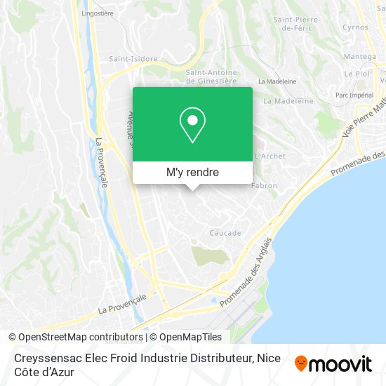 Creyssensac Elec Froid Industrie Distributeur plan