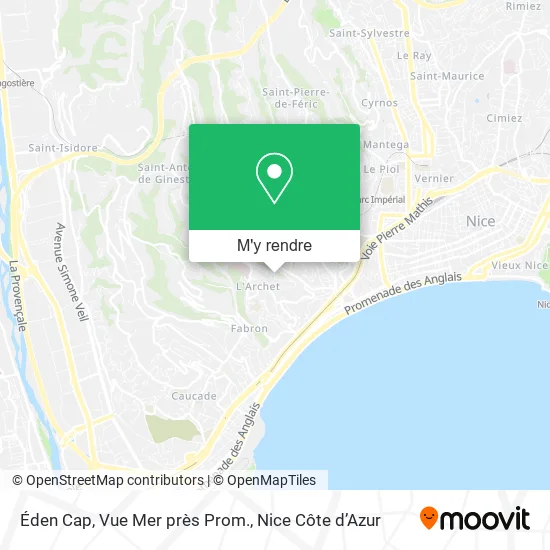 Éden Cap, Vue Mer près Prom. plan