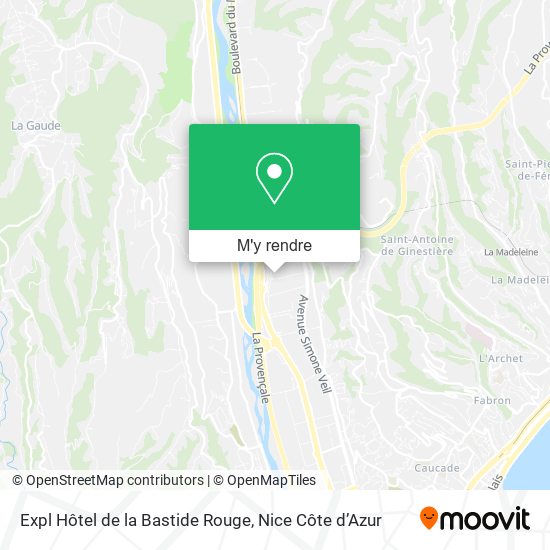 Expl Hôtel de la Bastide Rouge plan