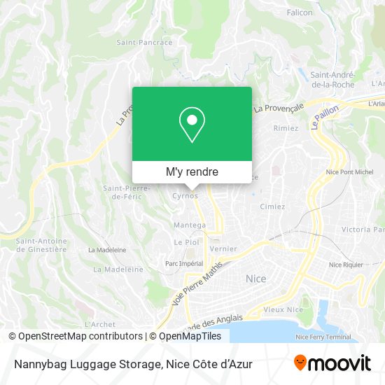 Nannybag Luggage Storage plan