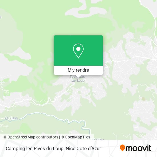 Camping les Rives du Loup plan