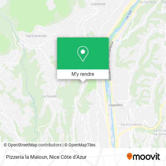 Pizzeria la Maïoun plan