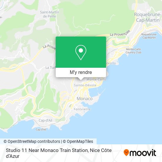 Studio 11 Near Monaco Train Station plan