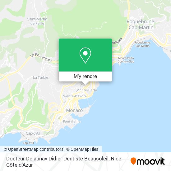 Docteur Delaunay Didier Dentiste Beausoleil plan