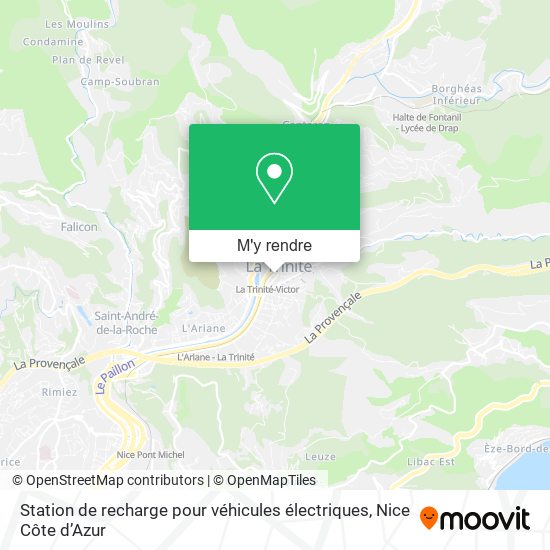 Station de recharge pour véhicules électriques plan