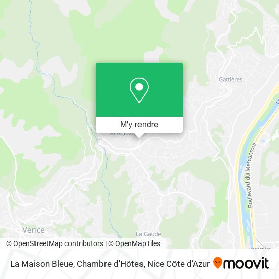 La Maison Bleue, Chambre d'Hôtes plan