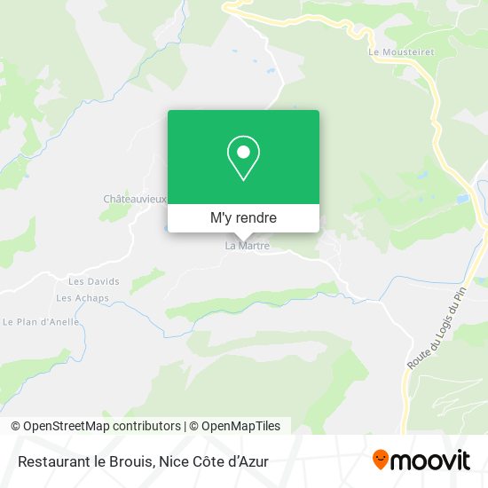 Restaurant le Brouis plan