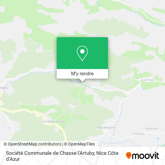 Société Communale de Chasse l'Artuby plan